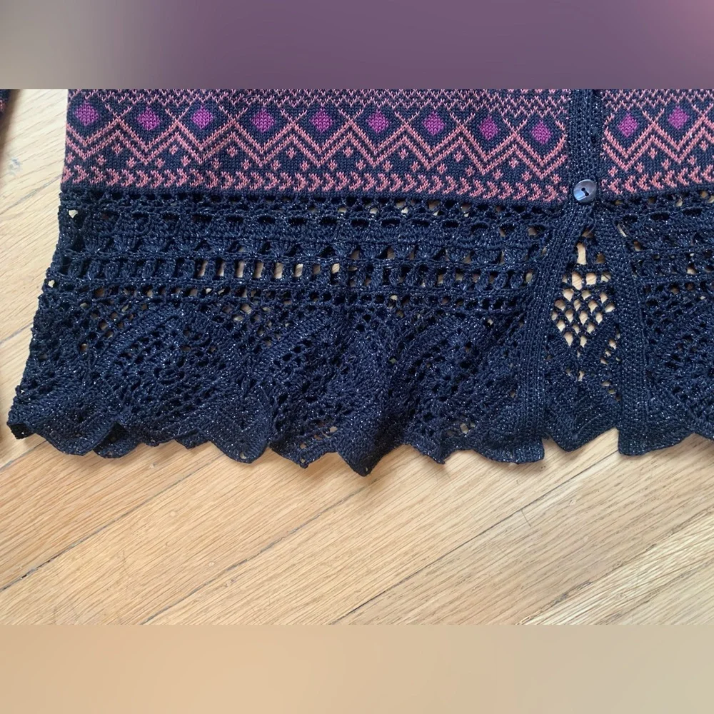 Peruvian Connection Multicolor Patterned Cardigan - Picture 8 of 15